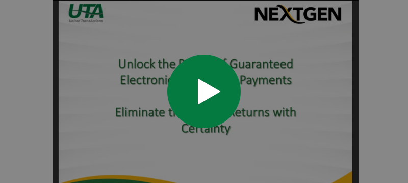 Guaranteed Electronic Check / ACH Payments webinar